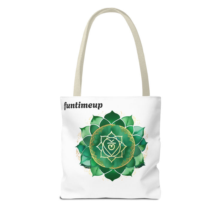 Chakra Yoga Tote Bag, Spiritual Meditation Bag,  Eco-Friendly Cotton Tote,  6