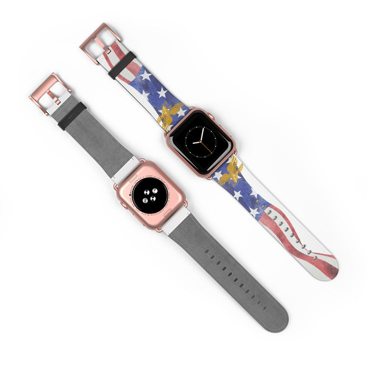 Patriotic Watch Band - USA Flag Design, Smartwatch Accessories, Watch Band usa