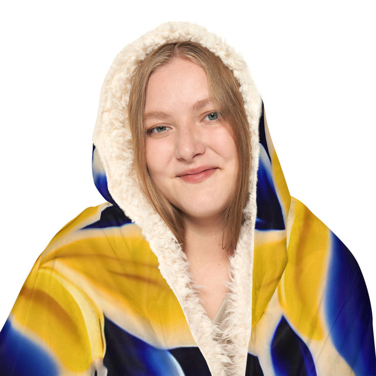 Hooded Sherpa Blanket, Cozy Wearable Fleece Blanket, Soft Plush Throw for Winter 6
