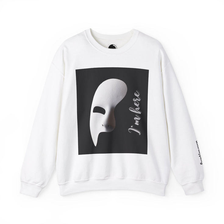 Unisex Heavy Blend™ Crewneck Sweatshirt - 'I'm Here' Phantom Design 1