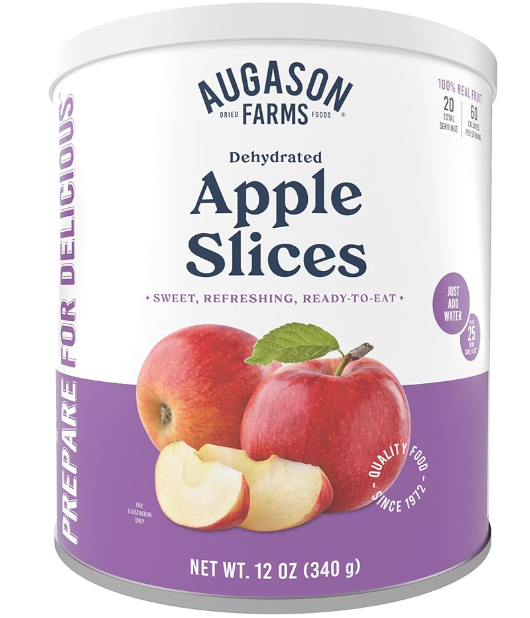 Augason Farms Dehydrated Apple Slices 1 lb 3 oz No. 10 Can 1