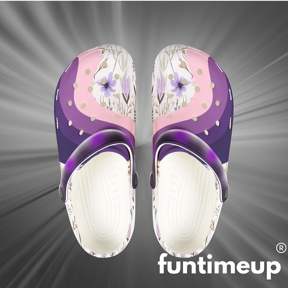 Floral EVA Clogs – Lightweight Slip-On Garden & Casual Shoes for Women & Men 1