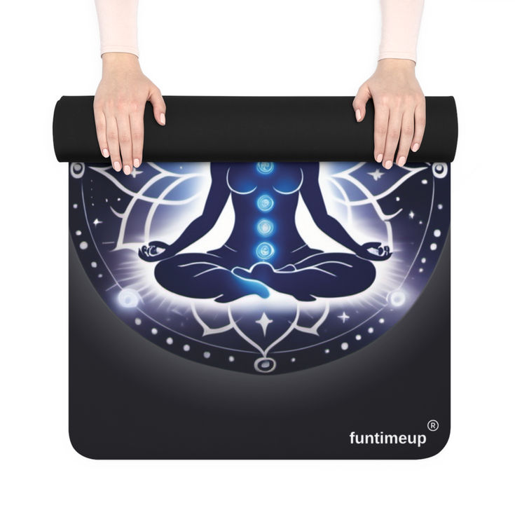 Meditation Rubber Yoga Mat - Inhale the Future, Exhale the Past, Fitness Gear mode