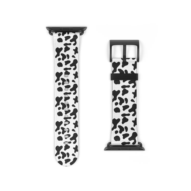 Chic Black and White Cow Watch Band, Strap for Apple Watch (Series 1-9 & SE)  band