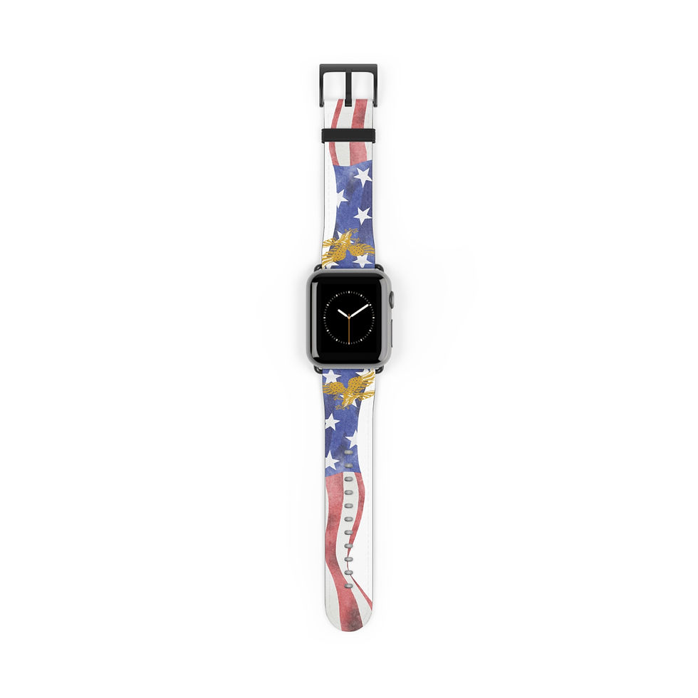 Patriotic Watch Band - USA Flag Design, Smartwatch Accessories, Watch Band