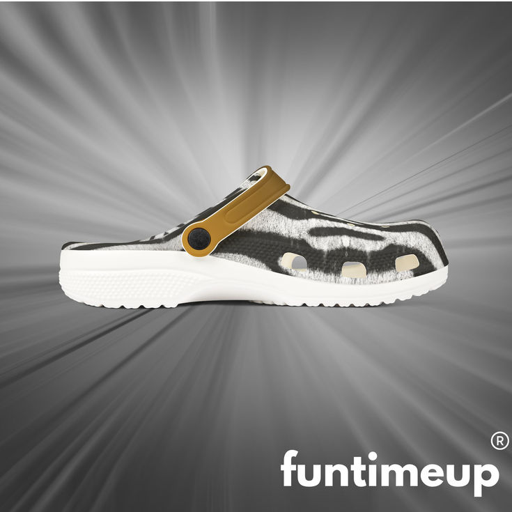 Zebra Print EVA Foam Rubber Shoes - Lightweight & Stylish Comfort Footwear 4
