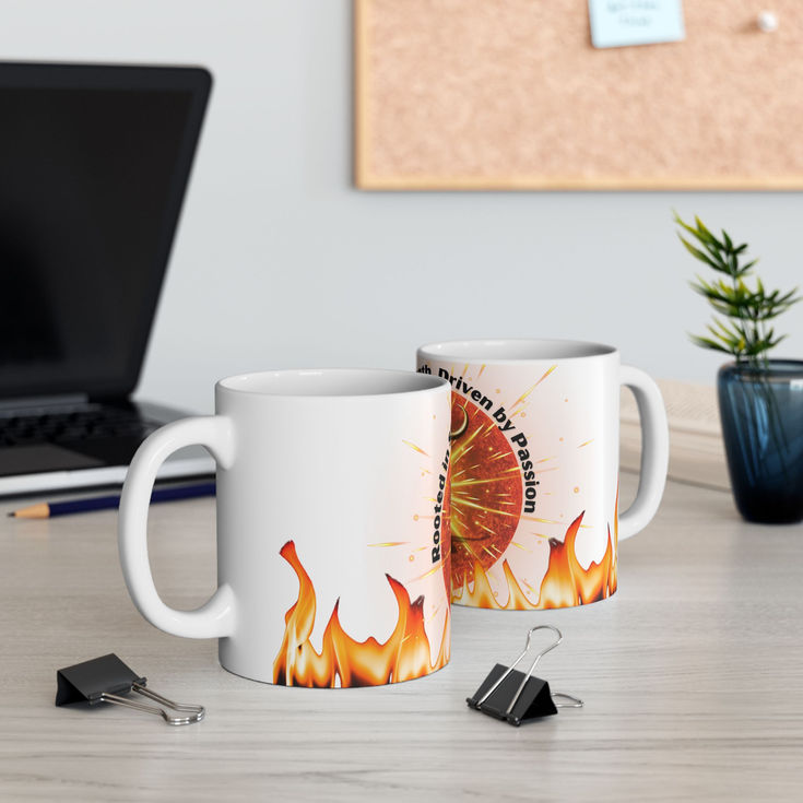Strength & Passion Mug - Bull Design, Bull Lover Coffee Cup, Gifts for Taurus, w