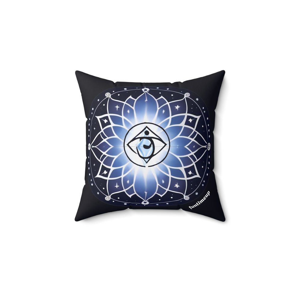Meditation Vibes Square Pillow, Spiritual Home Decor, Yoga Pillow, Chakra  a