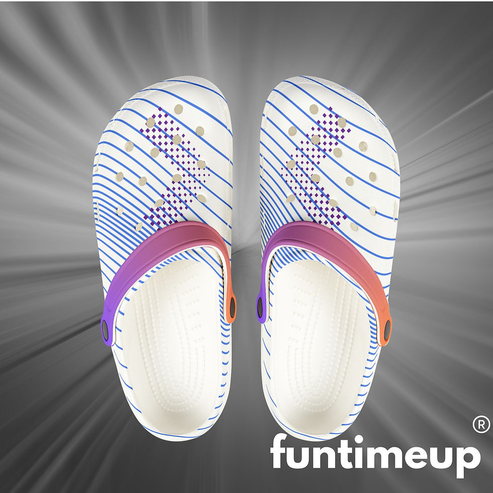Funtimeup, Colorful EVA Foam Rubber Shoes for Summer Fun, Trendy Summer Shoes 1