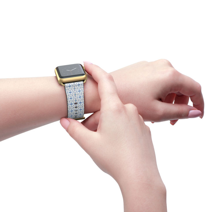 Floral Pattern Watch Band – Stylish & Comfortable Accessory for Everyday Wear c4