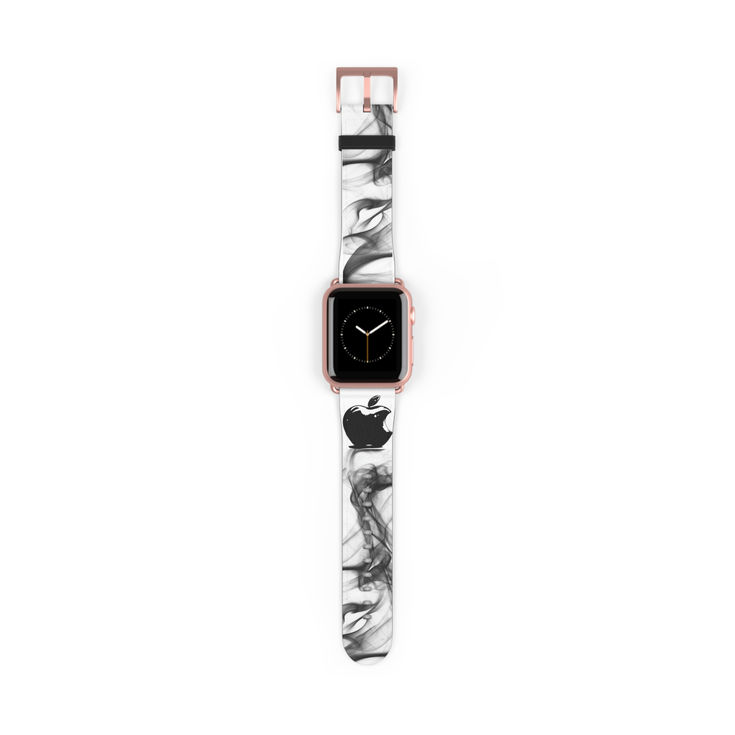 Sleek Black Marble Watch Band, Trendy Apple Accessories, Stylish Smartwatch Band t1