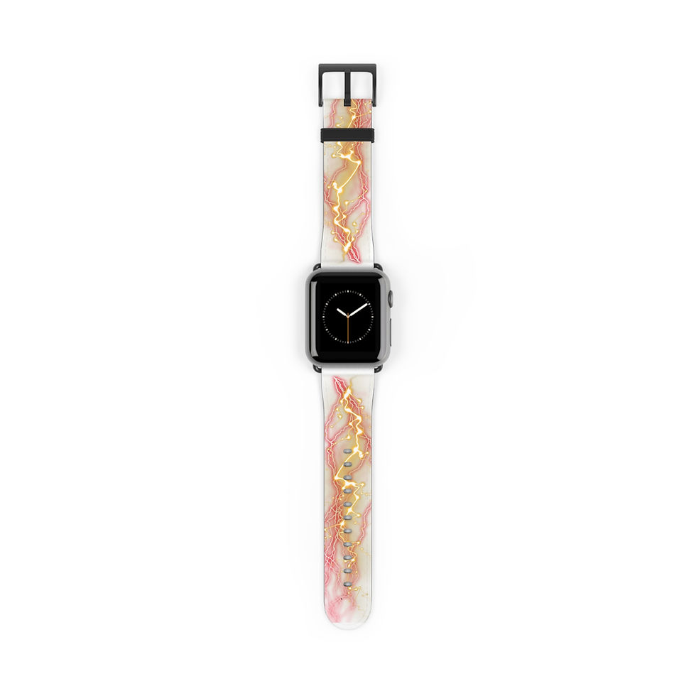 Colorful Abstract Watch Band with Sparkling Accents, Watch Band for Apple Watch