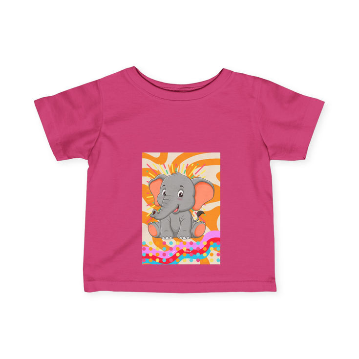 Cute Elephant Infant Tee, Baby Shirt, Toddler T-Shirt, Kids Gift, Baby Shower BLUE
