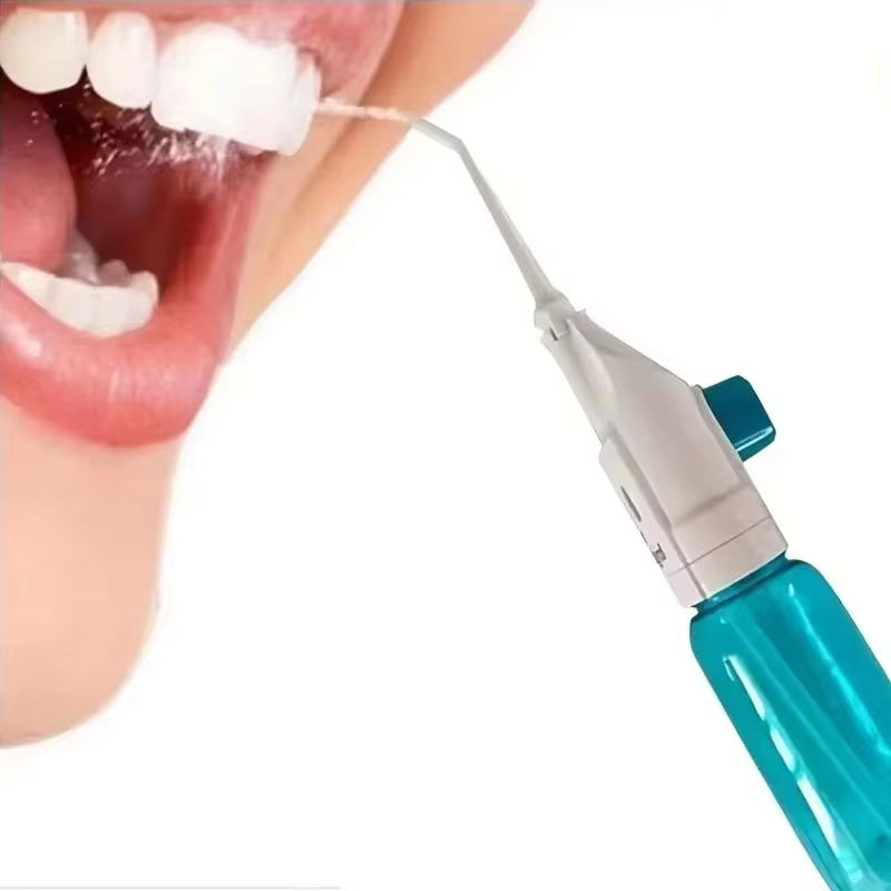 Portable Oral Irrigator | High Pressure Manual Water Flosser | Teeth Cleaner