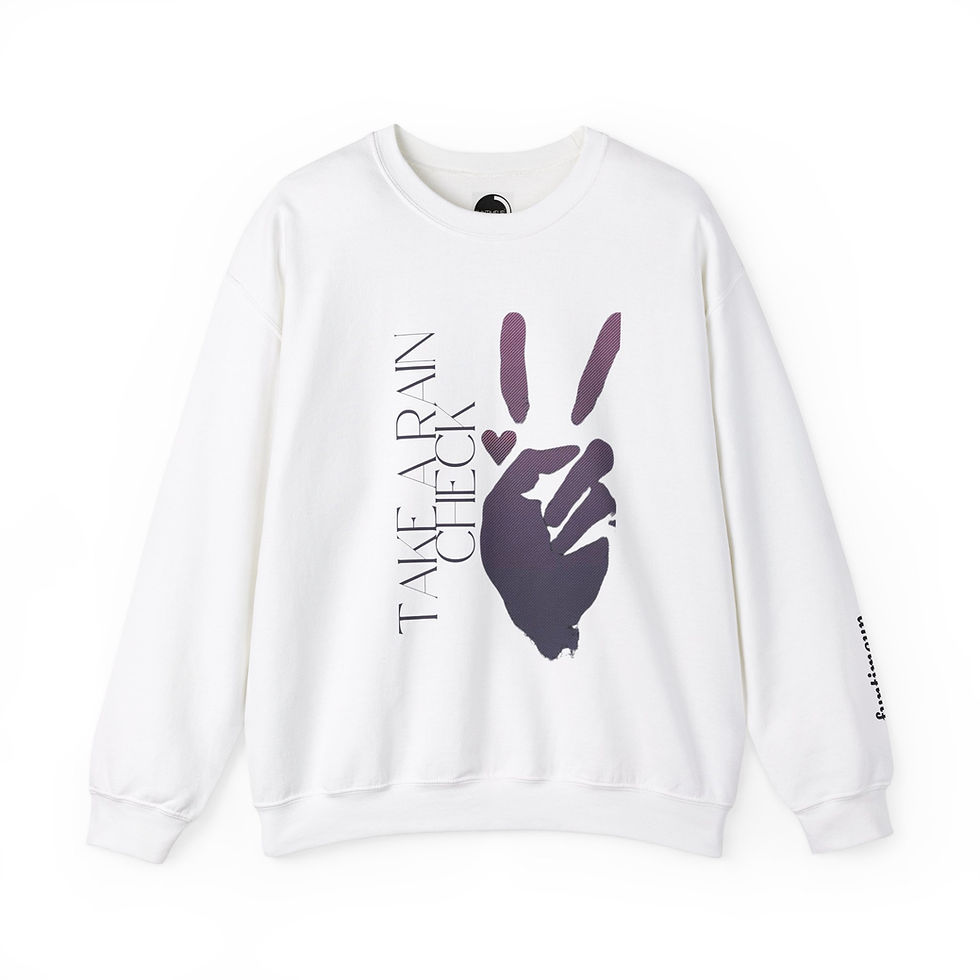 Peace Sign Unisex Heavy Blend™ Crewneck Sweatshirt - Comfortable Casual Wear 1