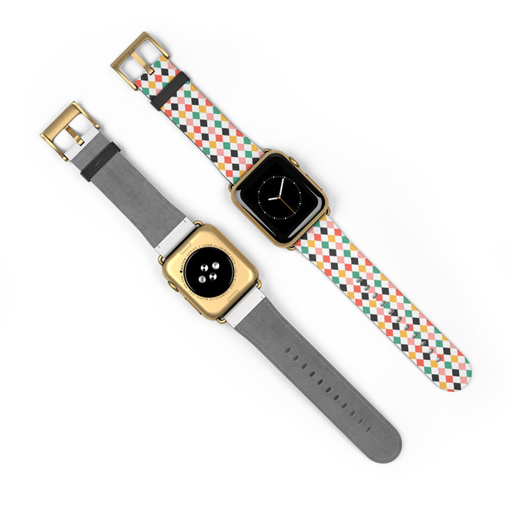 Colorful Diamond Pattern Watch Band | Stylish Accessory for All Occasions c3