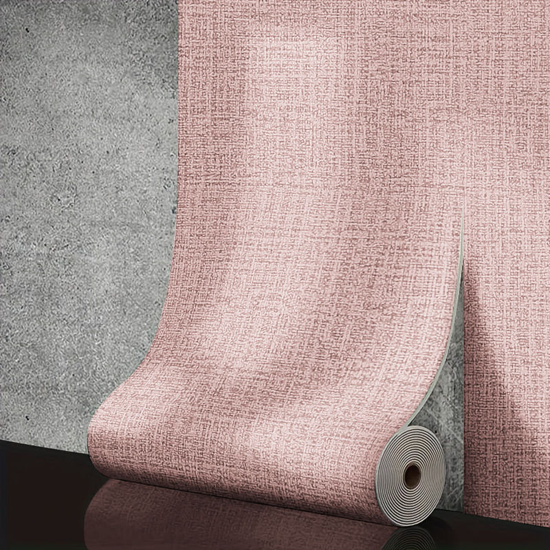 Linen 3D Foam Wallpaper (50cm x 10m) | Self-Adhesive Waterproof | Solid Color