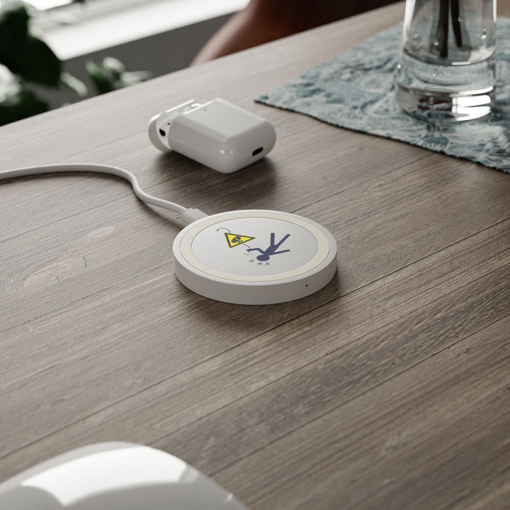 Quake Wireless Charging Pad, Tech Gift, Wireless Charger, Funny Charging Pad 2