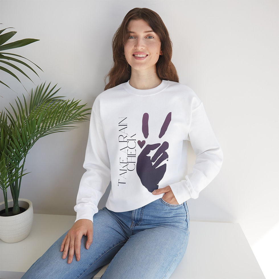 Peace Sign Unisex Heavy Blend™ Crewneck Sweatshirt - Comfortable Casual Wear