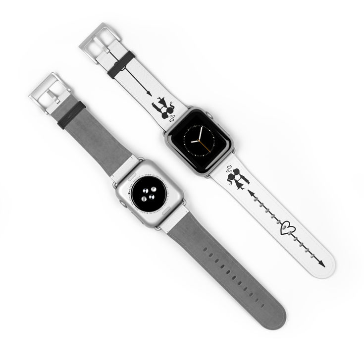 Romantic Couple Watch Band - Love Themed Smartwatch Strap, Birthday Gift for Him h