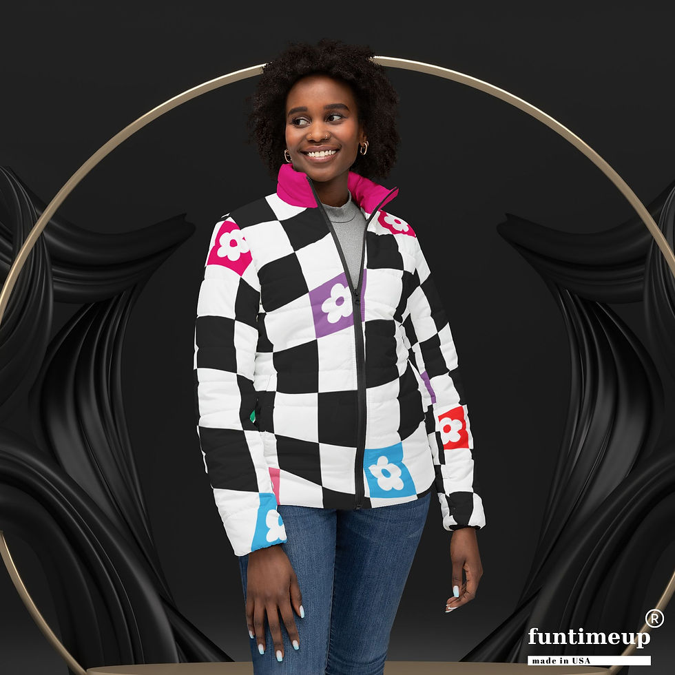 Funtimeup Womens Floral Puffer Jacket | Fashion Statement, 2025 Fashion Trends