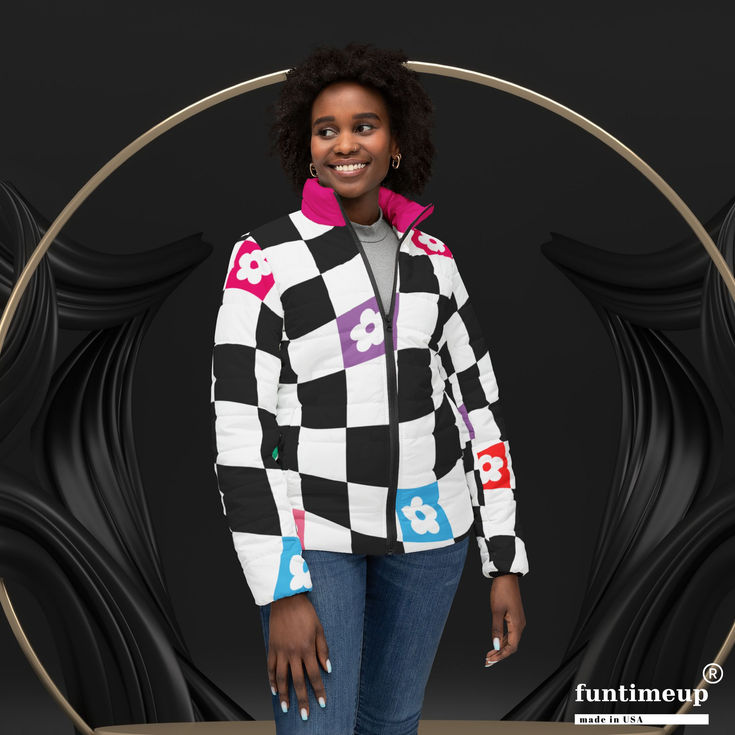 Funtimeup Womens Floral Puffer Jacket | Fashion Statement, 2025 Fashion Trends