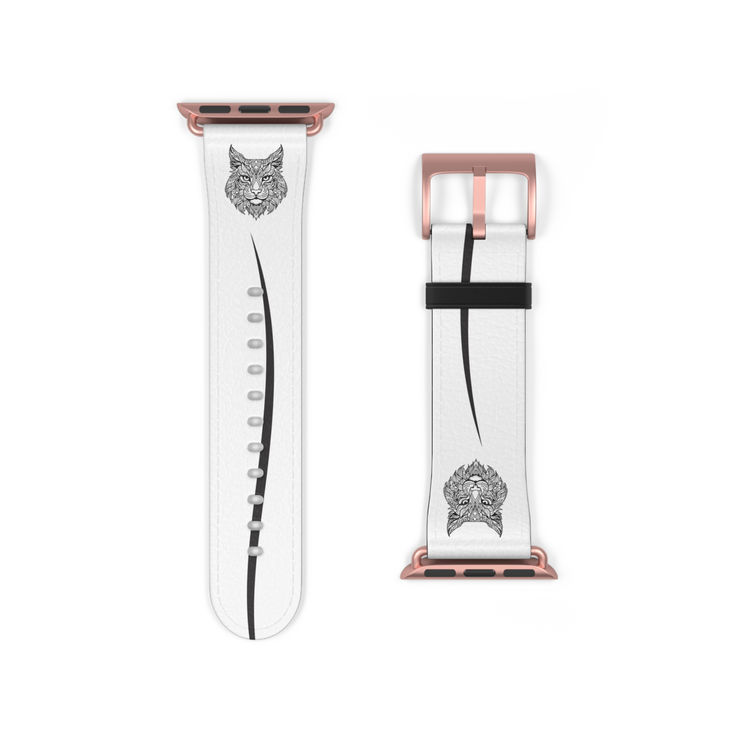Stylish Cat Watch Band, Perfect for Animal Lover, Silicone Strap for Apple Watch r