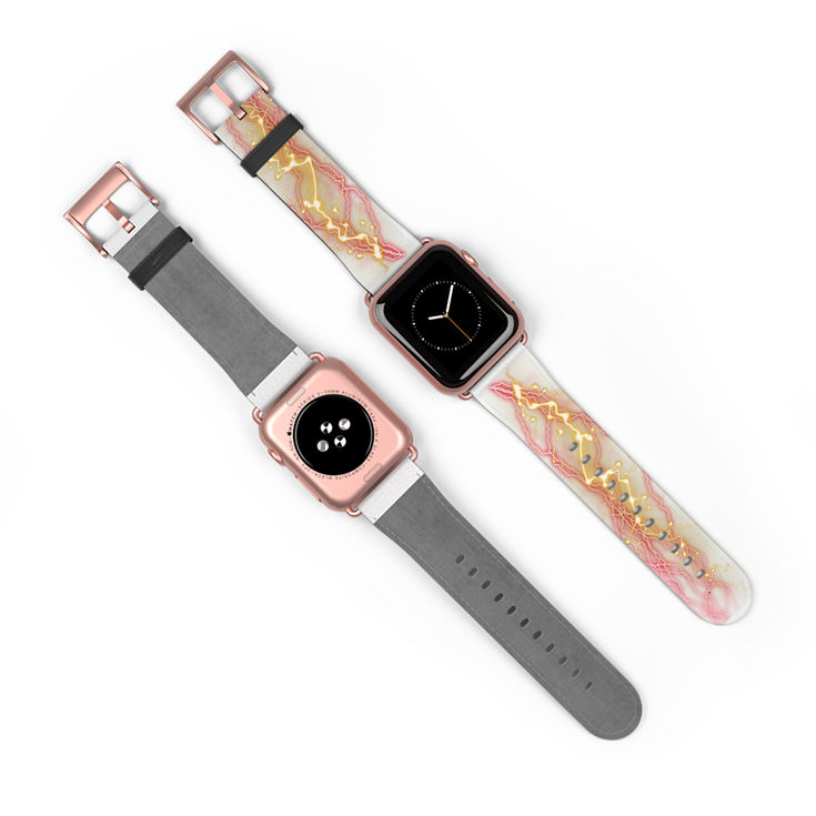 Colorful Abstract Watch Band with Sparkling Accents, Watch Band for Apple Watch d3