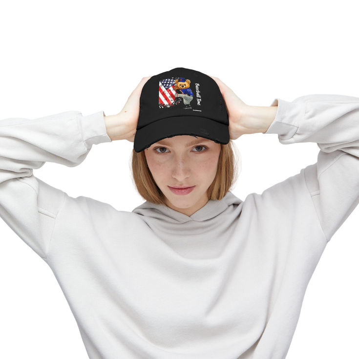 Unisex Vintage Distressed Baseball Cap, Cotton Twill Dad Hat for Casual, Sports 8