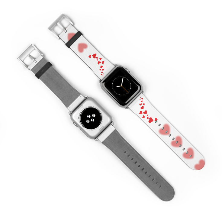 Romantic Heart Print Watch Band - Perfect for Love Celebrations, Watch Band 7