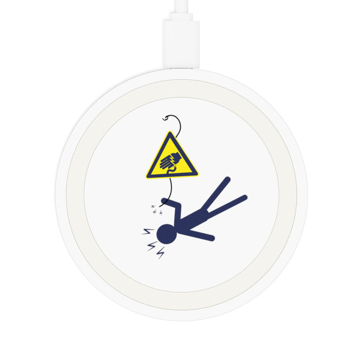 Quake Wireless Charging Pad, Tech Gift, Wireless Charger, Funny Charging Pad