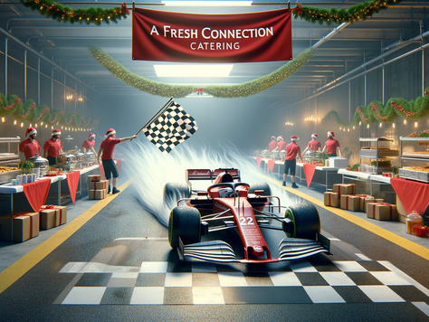 Grab Your Checkered Flag Now: Secure Your Last-Minute Holiday Party Catering with A Fresh Connection