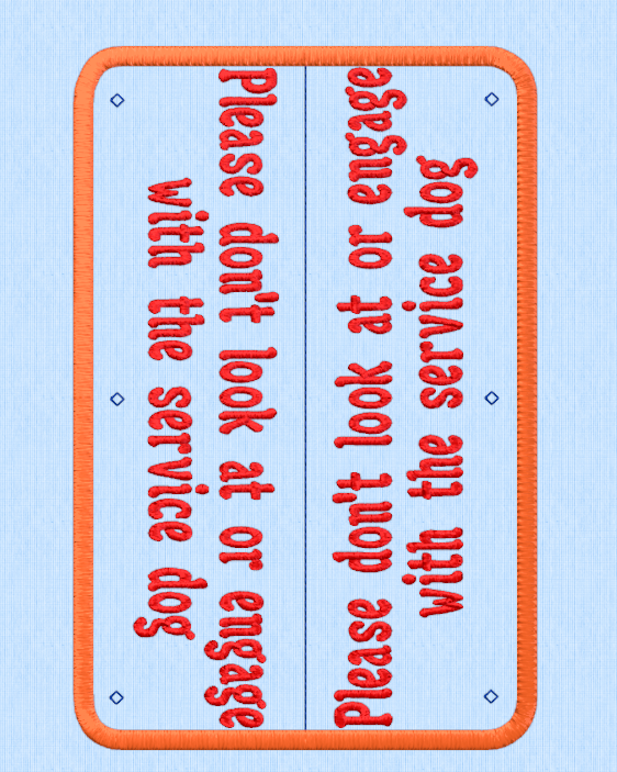 Please don’t look at or engage with the service dog leash wrap