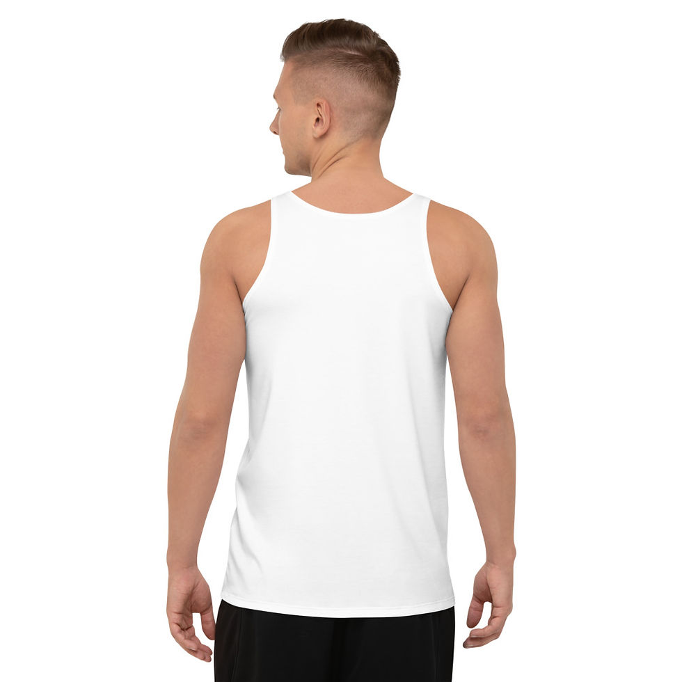 Thumbnail: "Vibe with me!" Unisex Tank Top (white)
