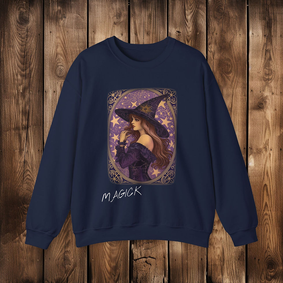 Thumbnail: Beautiful Witch Crewneck Sweatshirt