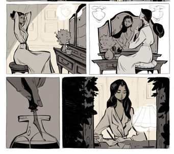 Ernestina de Champourcin, con Irene Gala a los pinceles.