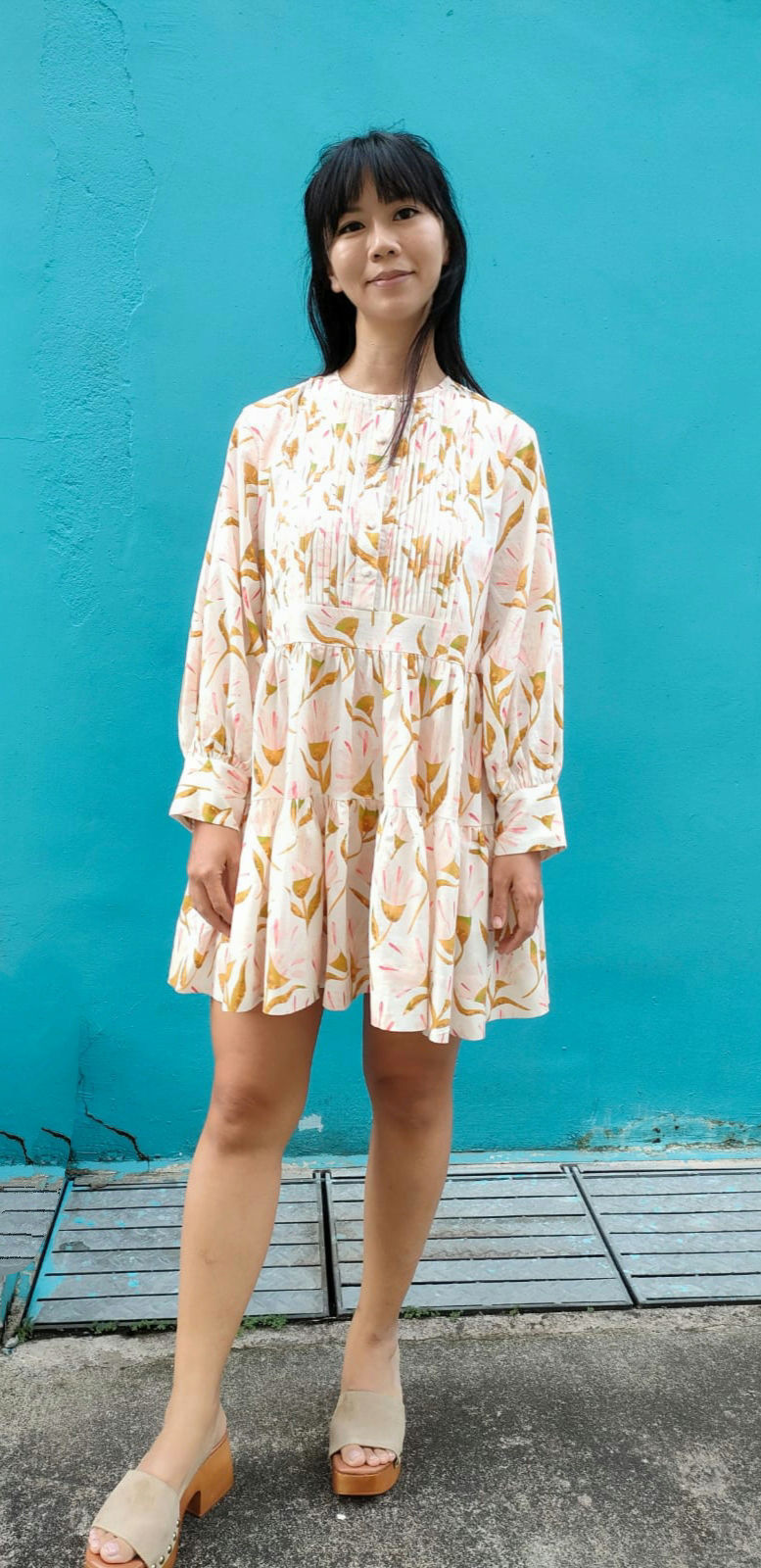 Thumbnail: DAISY GARDEN 100% LINEN DRESS