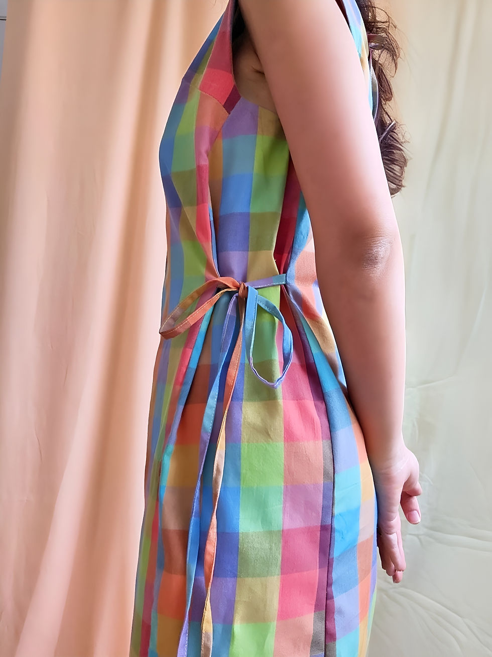 Thumbnail: Rainbow Checkered Polly Dress 