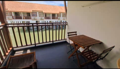 balcony with partial seaview