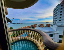 balcony with ocean view