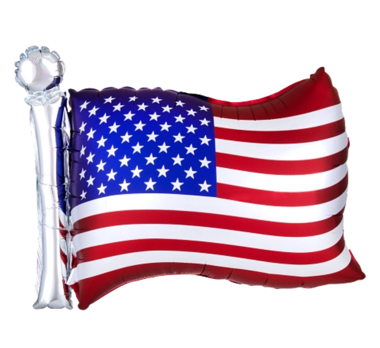 Satin American flag super shape
