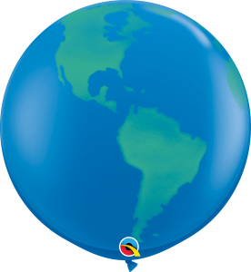 36 inch Earth Latex balloon with helium