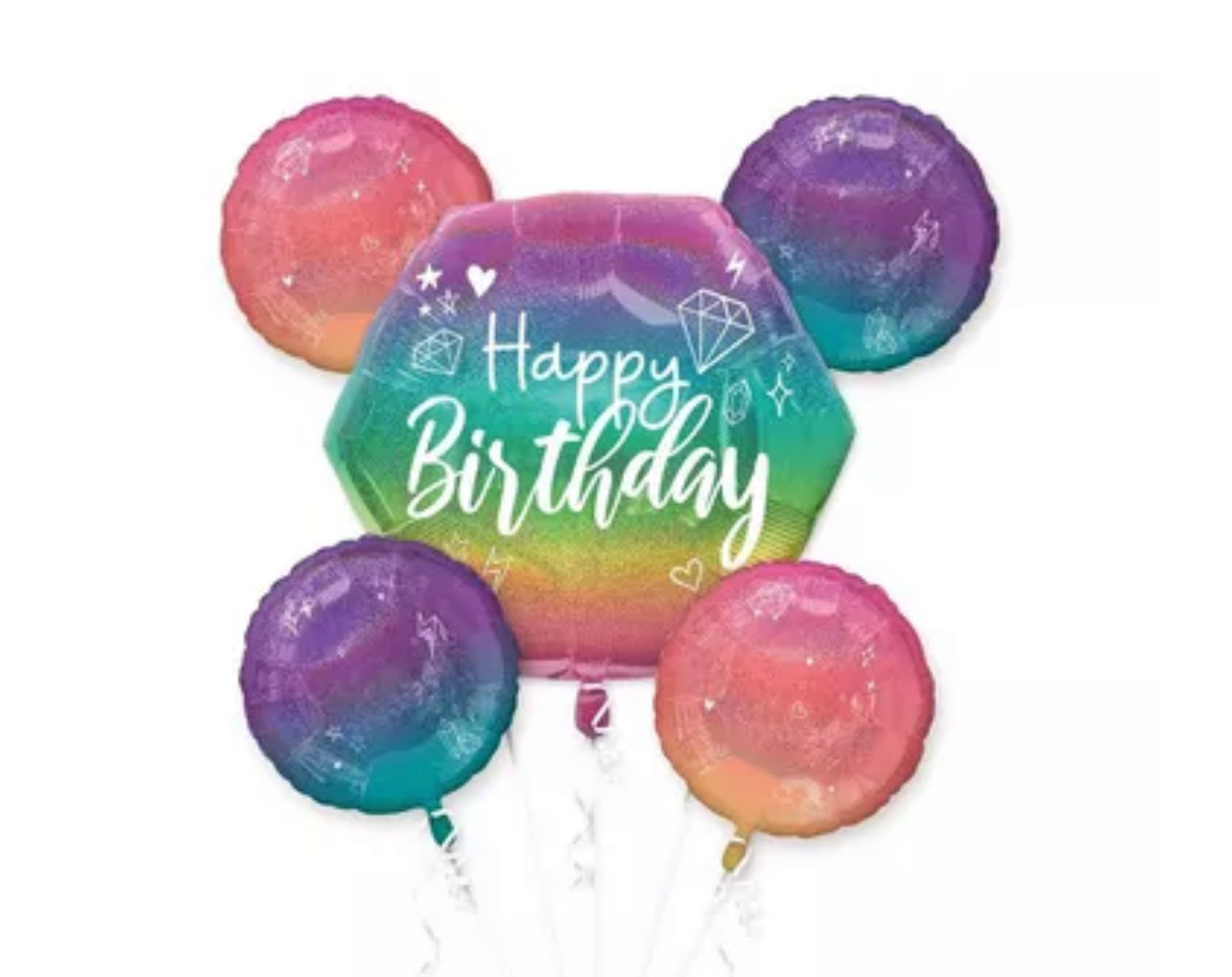 Bejeweled holographic Birthday Bouquet