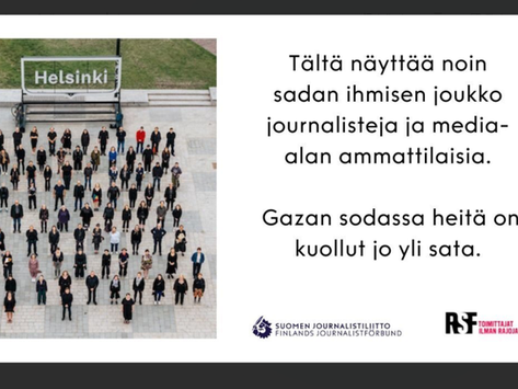 Vapaa tiedonvälitys ei toteudu Gazassa: journalistien tappamisen on loputtava
