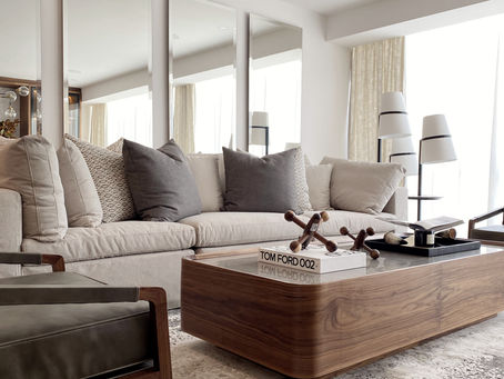 diseño de sala chic y atemporal