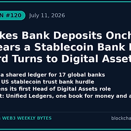 🏦 Swift Takes Bank Deposits Onchain, Sony Clears a Stablecoin Bank Hurdle, Vanguard Turns to Digital Assets