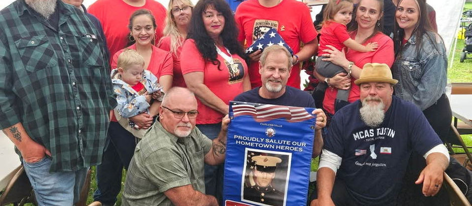 Fairless Hills #2023 Honors Vets and Presents Hometown Hero Flag