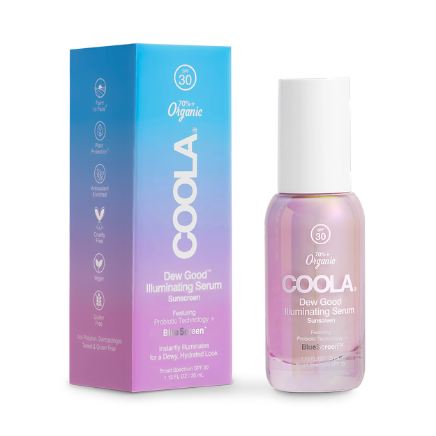 Coola Dew Good Illuminating Serum Sunscreen with Probiotic Technology