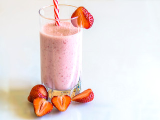 Strawberry and dark rum Milkshake