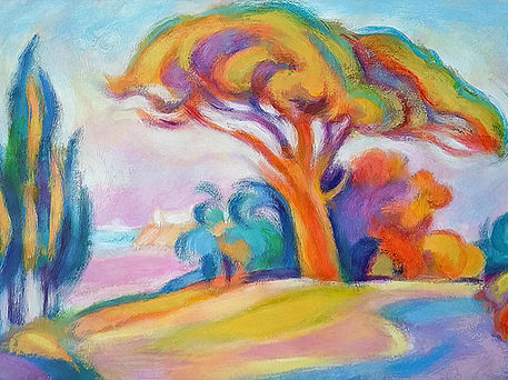 After Signac.  42X29.7cm, acrylic on paper.jpg